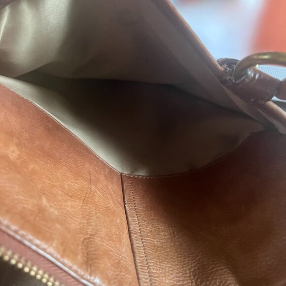 Coach Tan Leather Large Handbag (17" x 10") - Picture 9 of 10